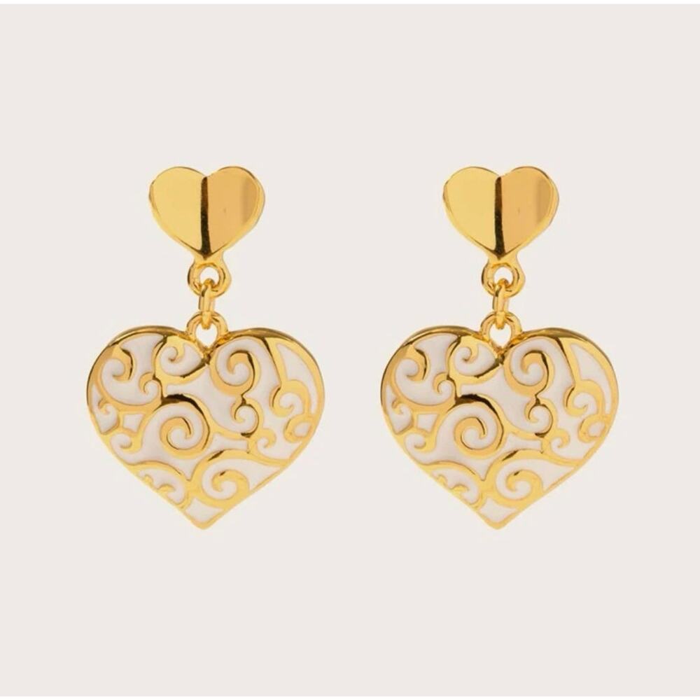 Heart Drop Earrings Valentine's Day